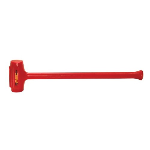 ABC Hammer ABC10DB Dead Blow Hammer, 30 in Overall Length, 2-3/4 in Face Dia, Double Face, 9 lb Head, Polyurethane Head, Polyurethane Handle